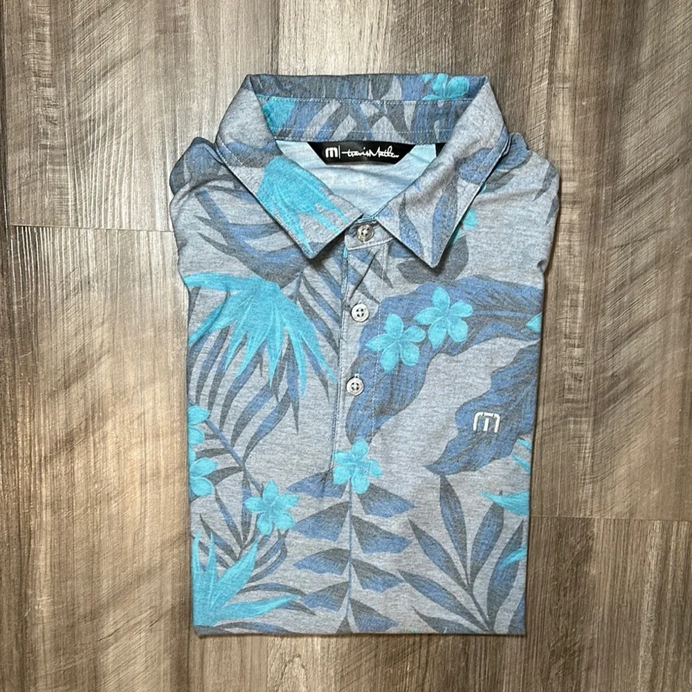 Travis Mathew Break the Bank Hawaiian Golf Polo - Medium